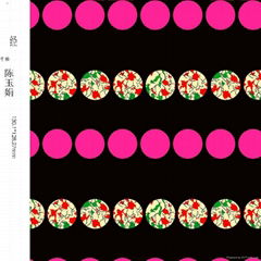 58"人造棉印花染色
