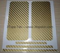 iPhone 4 Sticker-Carbon Fiber Skin-Gold