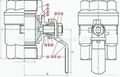 2 PIECE BODY FULL PORT SCREWED ENDS