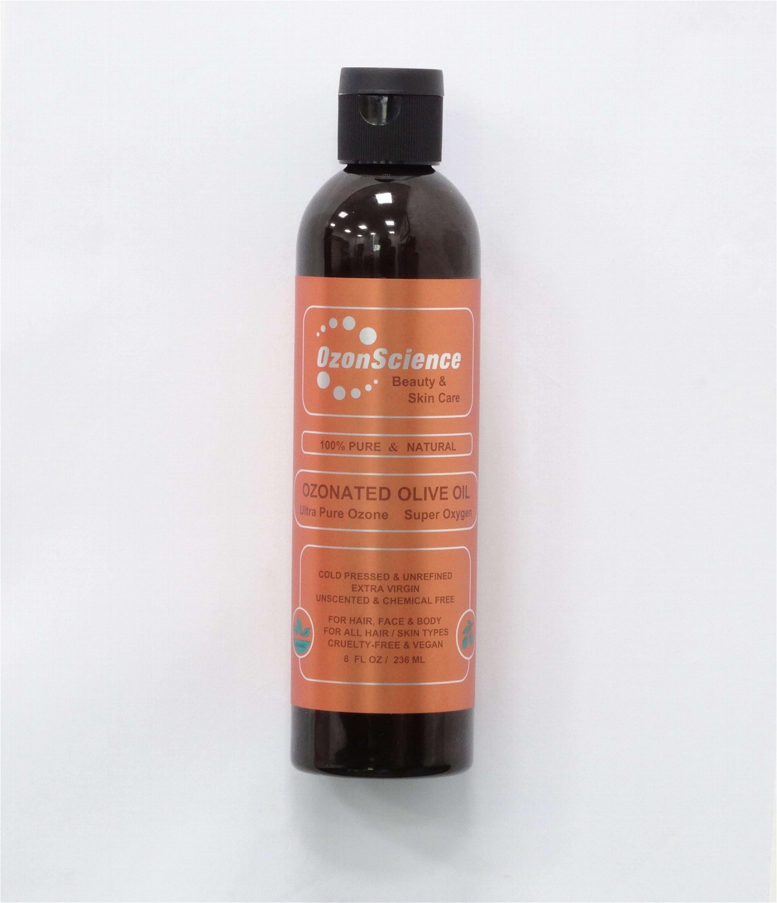 OzonScience Ozonated Olive Oil for Massage, Pure Ozone / Super Oxygen enriched