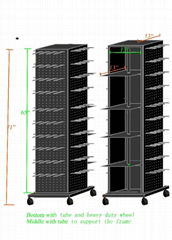 metal display  stand and shelve