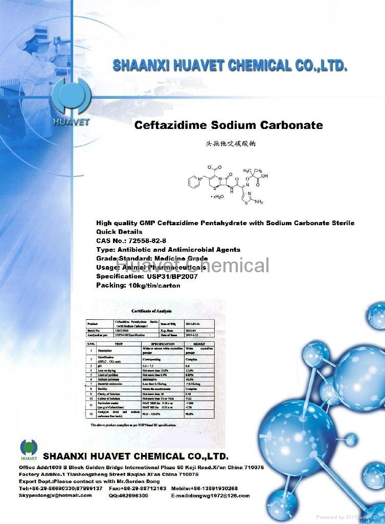 Ceftazidime Sodium Carbonate (CAS No.: 72558-82-8)
