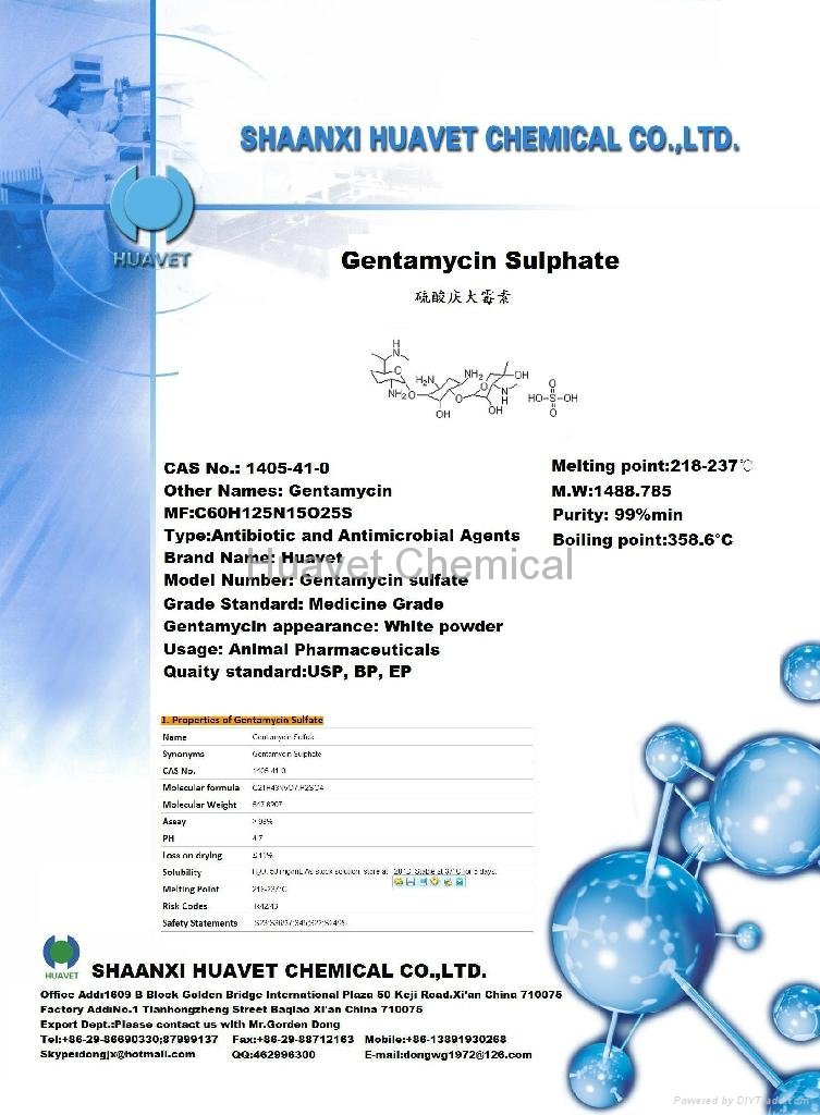 Gentamycin Sulphate (CAS No.:1405-41-0)