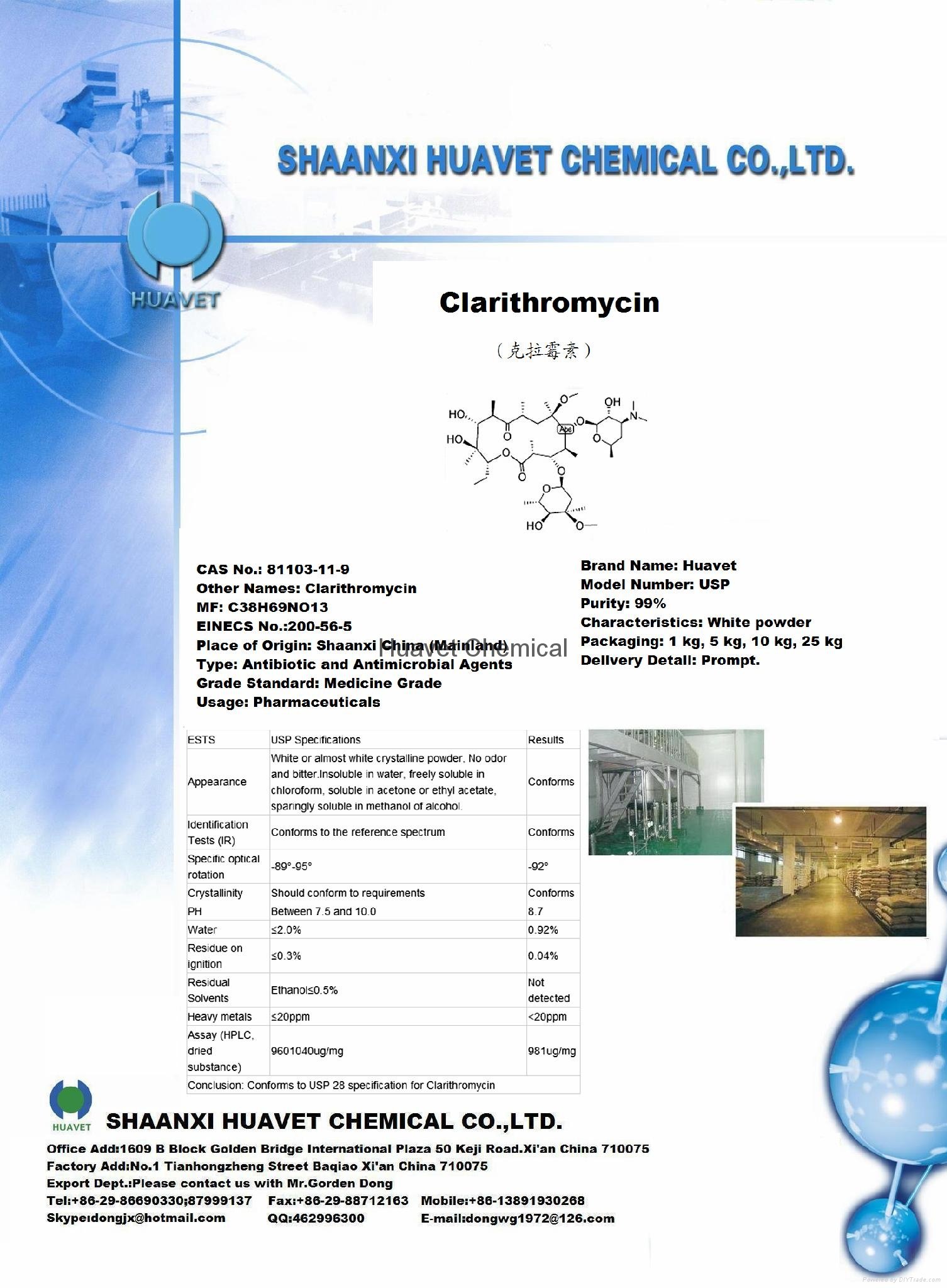 Clarithromycin (Cas No.: 81103-11-9)