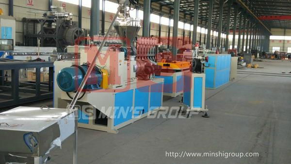 PVC Single wall corrugated pipe line | PVC corrugated pipe forming machine 5