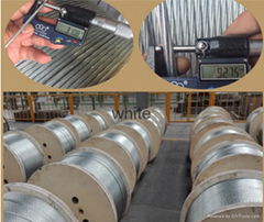 Size:1.57mm-4.8mm hot-dipped Galvanized Steel Core Wire for ACSR Conductor