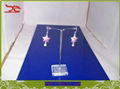 earring display single metal with acrylic base 