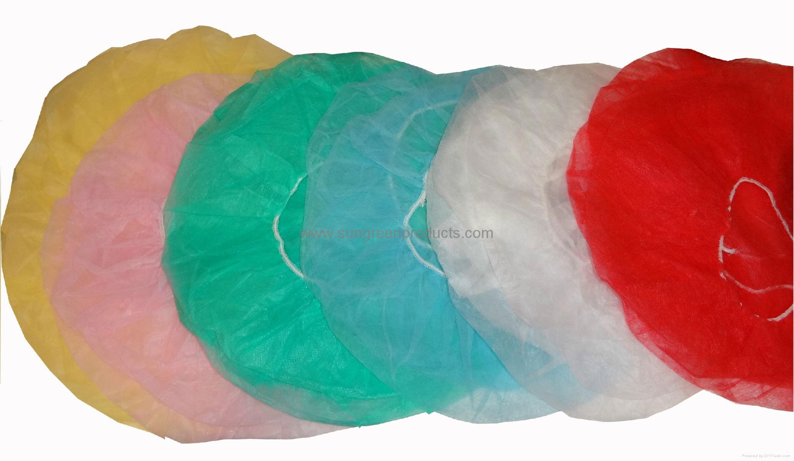 Disposable nonwoven bouffant cap