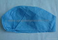 Disposable nonwoven surgical cap