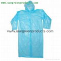 Disposable PE raincoat 1