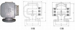 cast steel float air pipe head air pipe