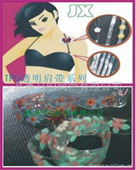 Transparent Printed Bra Straps 