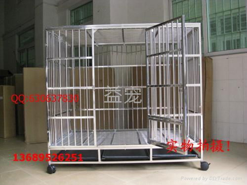 Stainless steel dog cage