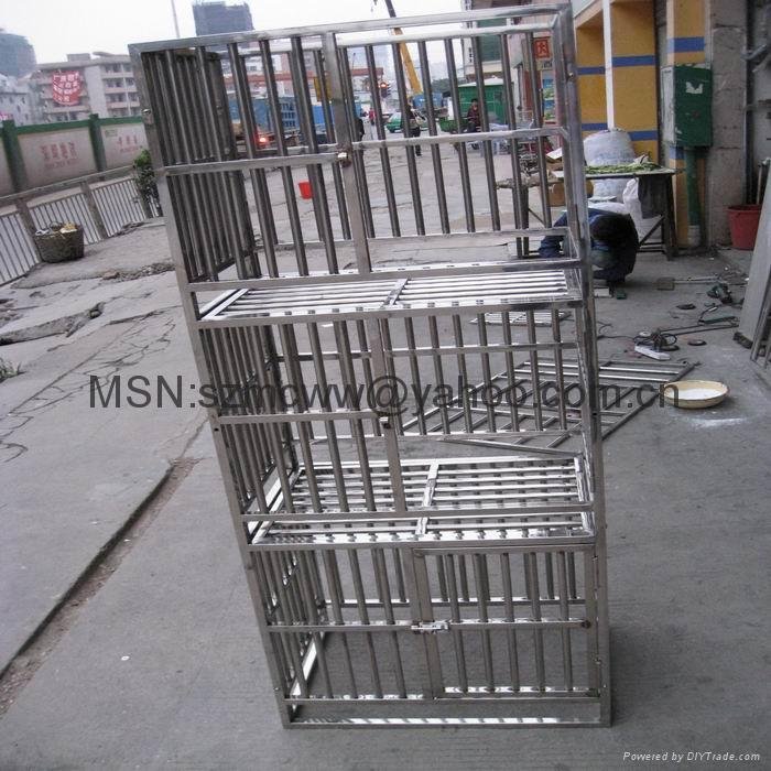 Stainless steel dog cage  2