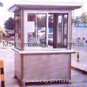 Stainless steel steel bus-stop shelter  2