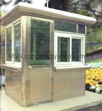 Stainless steel steel bus-stop shelter  4