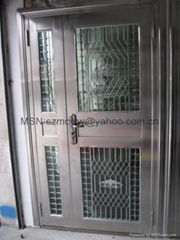 Stainless steel burglar-proof door 