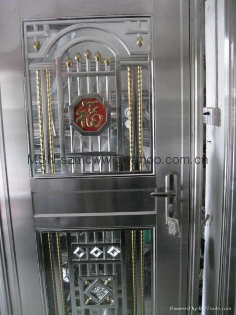 Stainless steel burglar-proof door  2