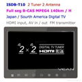 ISDB-T10_2 tuner 2 antenna 10.1 inch full seg digital TV receiver  4