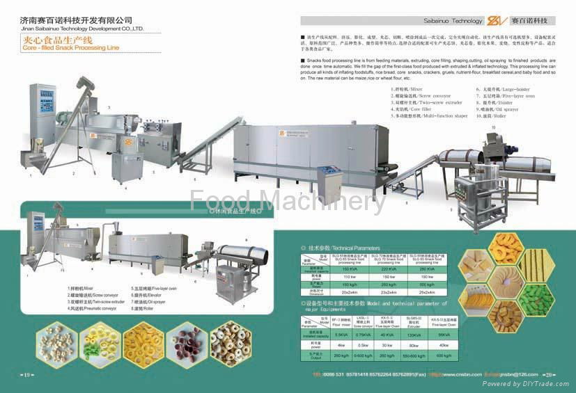 corn snacks processing line