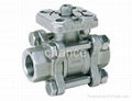 3pc ball valve with mounting pad 2