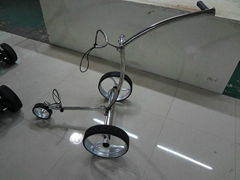 Electrical stainless steel golf trolley