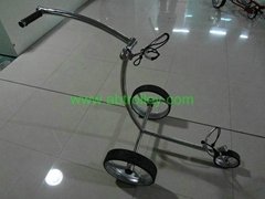 Stainless steel push golf trolley