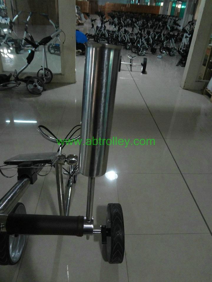 Stainless steel push golf trolley 5