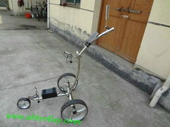 Electric stainless steel golf trolley tubular motors quite and hot