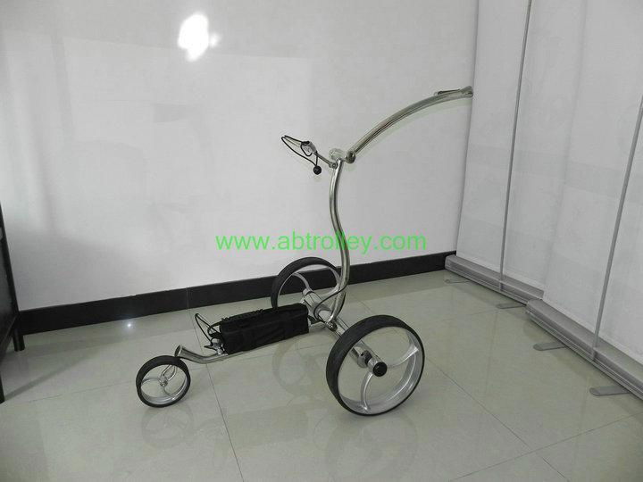 009 electric stainless steel golf trolley 2