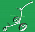 Classic wave design Stainless Steel push golf trolley 1