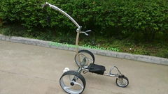 High quality Stainless steel Golf Trolley with double linix motors