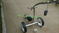 New Stainless steel Golf Trolley with double linix motors