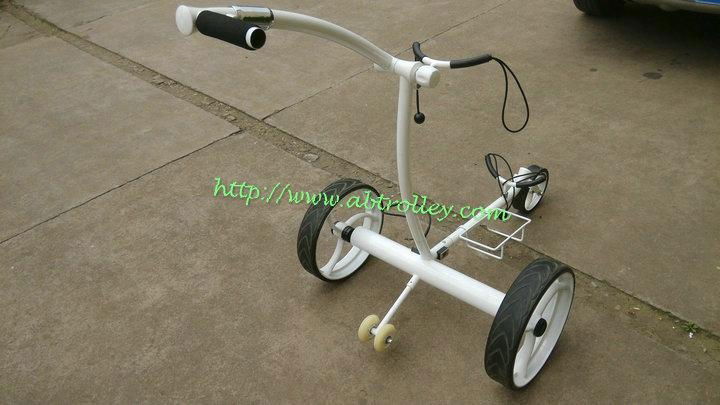 Remote control Electric Stainless steel Golf Trolley of double quite motors