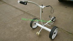 Remote control Electric Stainless steel Golf Trolley of double quite motors