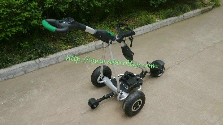 Newest Remote Control Electric Golf Trolley with pneumatic tire air tire