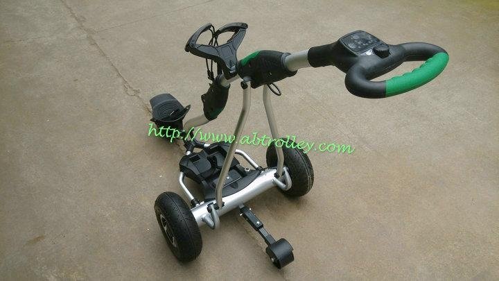 Newest Remote Control Electric Golf Trolley with pneumatic tire air tire 3