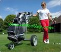 Stainless steel remote golf trolley, remote control golf trolley