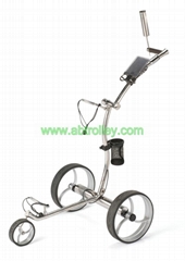 High Quality Stainless steel Golf Trolley with double brushless motors