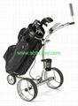 High Quality Stainless steel Golf Trolley with double brushless motors 5