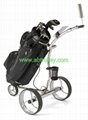 High Quality Stainless steel Golf Trolley with double brushless motors