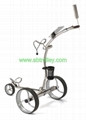 Stainless steel electric golf trolley,GOOD FUNCTION golf trolley