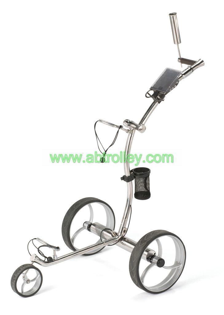 High Grade Stainless steel Golf Trolley with double brushless motors 5
