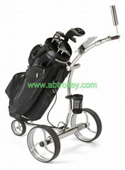 High Grade Stainless steel Golf Trolley with double brushless motors