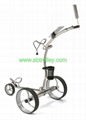 Wave shaped Germany stainless steel golf trolley with lithium battery 7