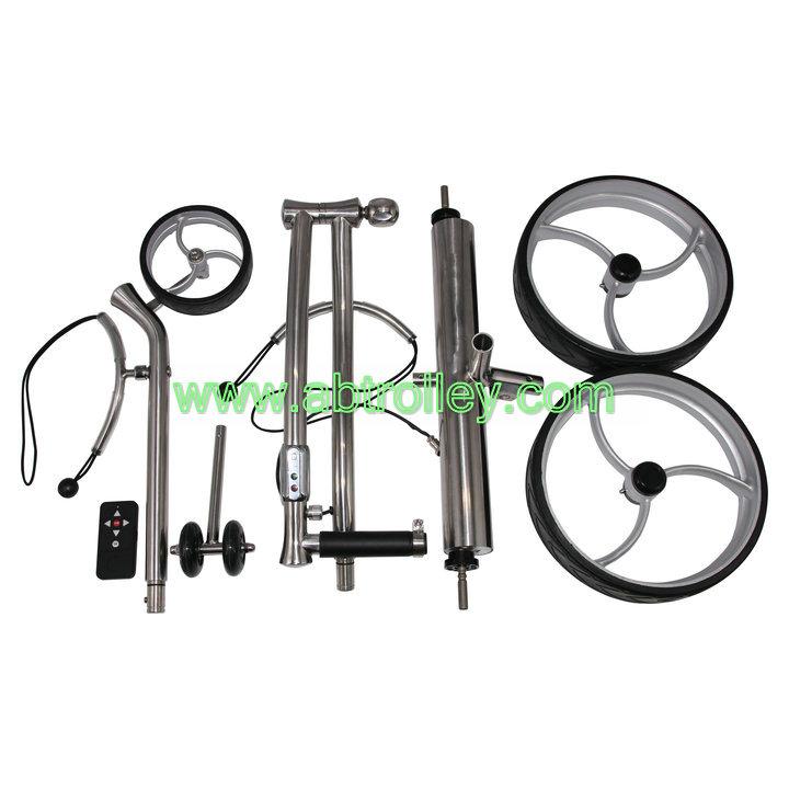 Electric stainless steel golf trolley tubular motors quite and hot 7