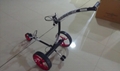 Remote control Electric Stainless steel Golf Trolley of double quite motors