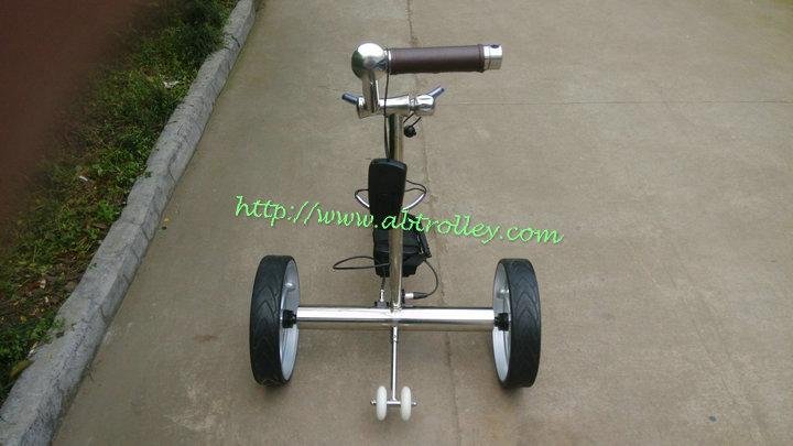 Remote control Electric Stainless steel Golf Trolley of double quite motors 4