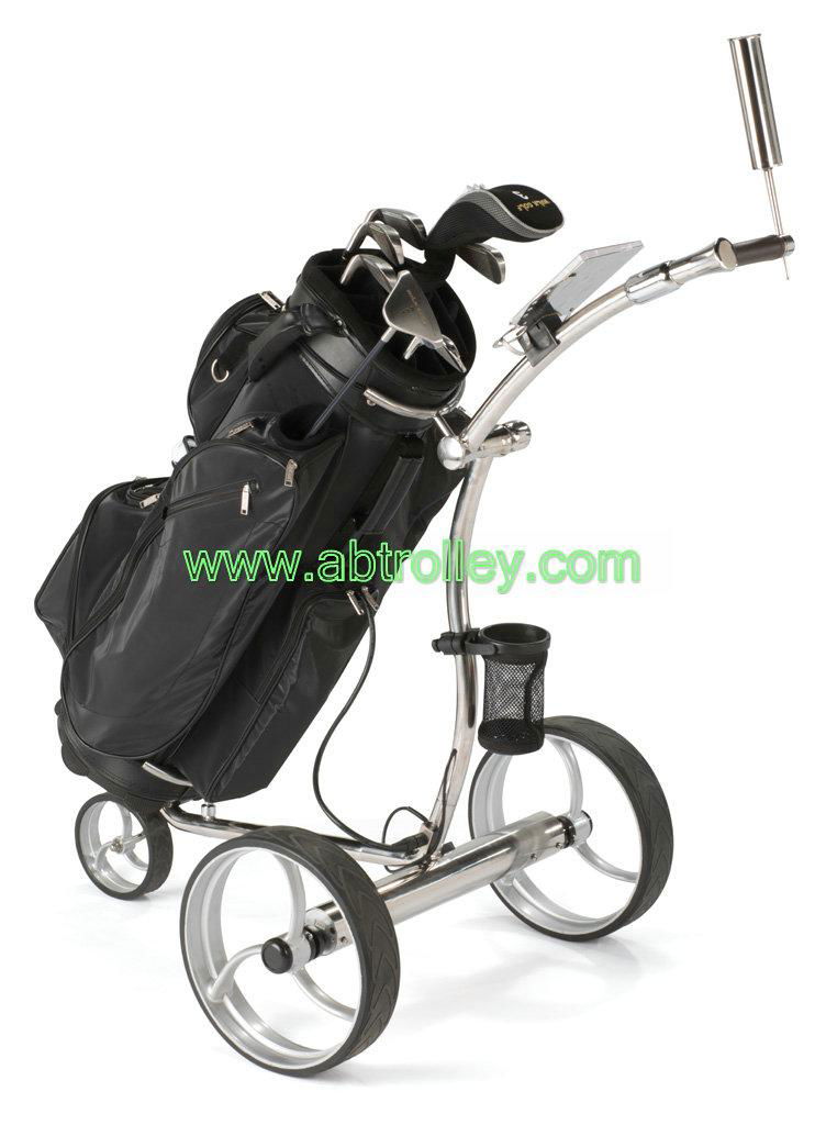 009 electric stainless steel golf trolley 5