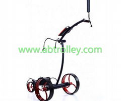 Noble 007E electrical stainless steel golf trolley, lithium battery